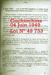 Cochichina 4 juin 1949